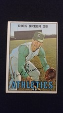 1967 Topps baseball cards # 54 Dick Green ( G to VG )