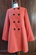 Principles Orange Swing Coat Flared Sleeves 14