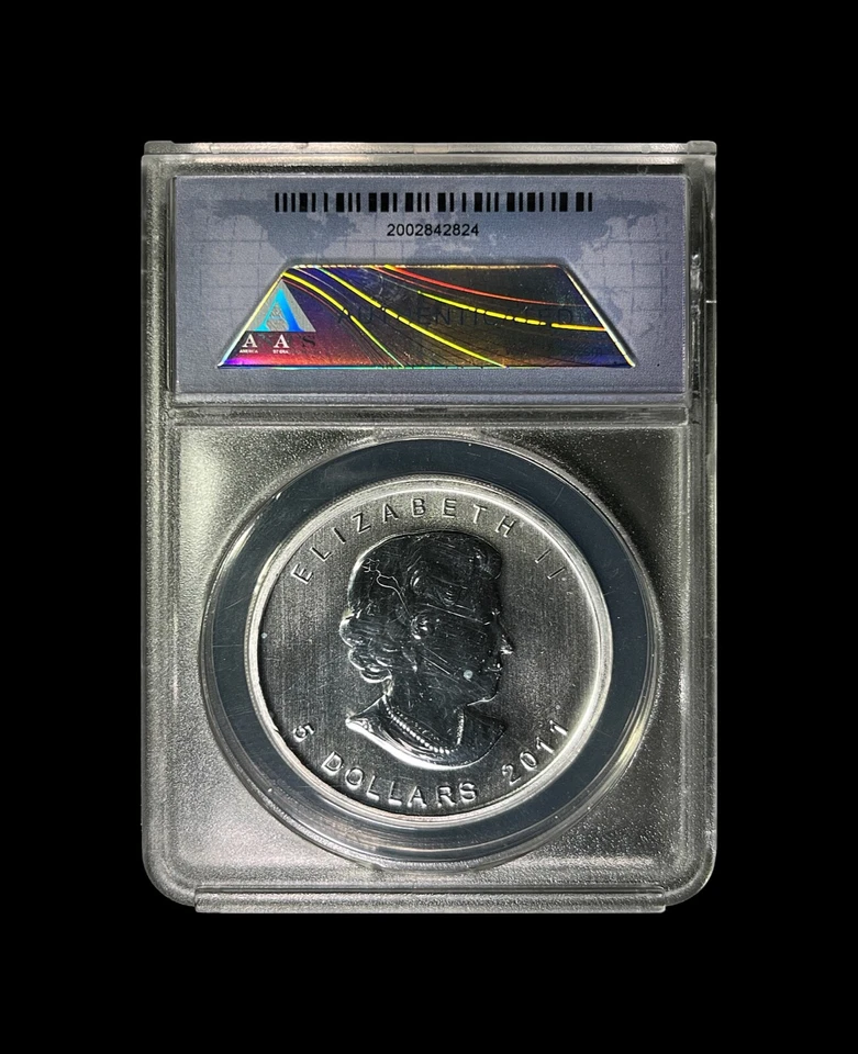 CANADA. 2011, 5 Dollars, Silver - ANACS MS70 - Top Pop 🥇 Grizzly Bear - Image 4 of 4