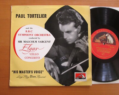 BLP 1043 ED1 Elgar Cello Konzert Paul Tortelier Malcolm Sargent 10'' HMV NM R/G