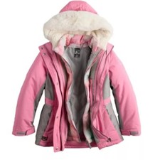 ZeroXposur Girls 3-in-1 Heavyweight Jacket-Sweet Rose--14/16-NWOT - FREE SHIP