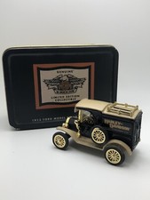 Harley Davidson 1913 Ford Model T Van Dime Bank, 1/43 Ltd. Ed. In Orig. Tin Box