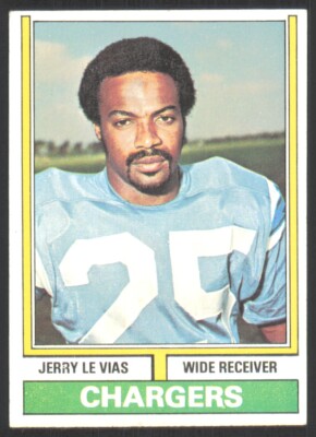 1974 Topps Jerry LeVias San Diego Chargers #457