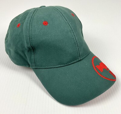 BUNNINGS WAREHOUSE Green/Red Cap With Adjustable Strap