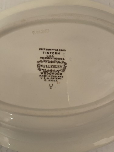 Wedgewood Wellesley Tintern Gemüseschale Bone China 10,5" England Vintage NEU - Bild 11 von 12