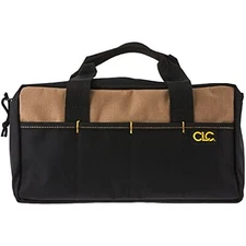 Custom Leathercraft 1116 14 Inch Standard Tool Tote Bag, 16 Pocket