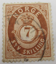 TIMBRE NORVEGE N° 21