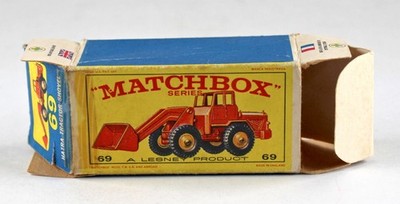 Matchbox RW 69B Hatra Tractor Shovel leere originale ''E2'' Box