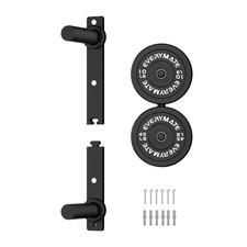 Weight Plate Storage Rack, Wall Mounted Weight Plate Holder, Bumper Plate Sto...