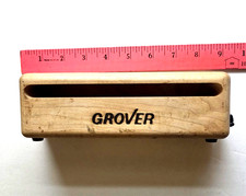 Grover Percussion Rock Maple Wood Block  8 inch Rubber feet plus 2 other mounts