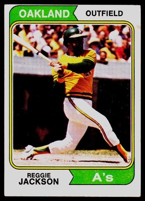 1974 Topps #130 Reggie Jackson - POOR