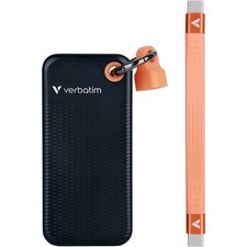 Verbatim Pocket 2 TB Disque dur externe SSD USB-C® (USB 3.2 Gen 2) noir, orange
