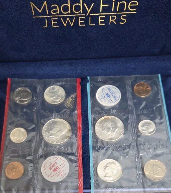 1964 Proof Sets US Mint 10 coins Philadelphia Denver Uncirculated