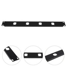 1U 4 Port Audio Patch Panel Hinged Rack Mount Panel XLR Panel Mount