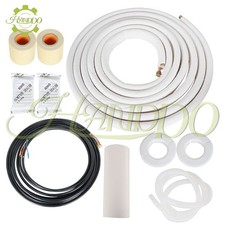 25 Ft 1/4"-3/8" High Quality Mini Split Heat Pump Systems Install Kit White
