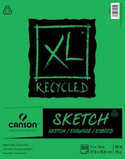 Canson XL Recycled Sketch Paper Pad 11"X14" 100 Sheets