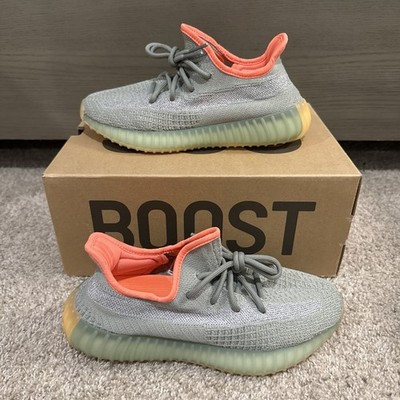 adidas Yeezy Boost 350 V2 Desert Sage Green Orange Gum FX9035 Shoe Size 6 1/2