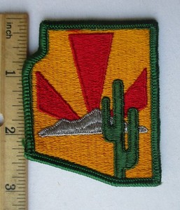 ARIZONA US ARMY NATIONAL GUARD STATE PATCH Merrowed Edge Original