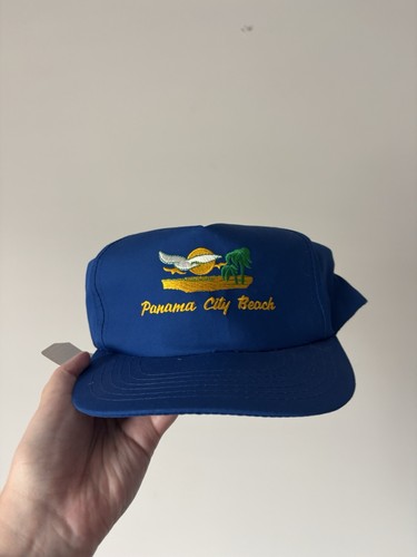 Vintage Panama City Beach Blue Hat