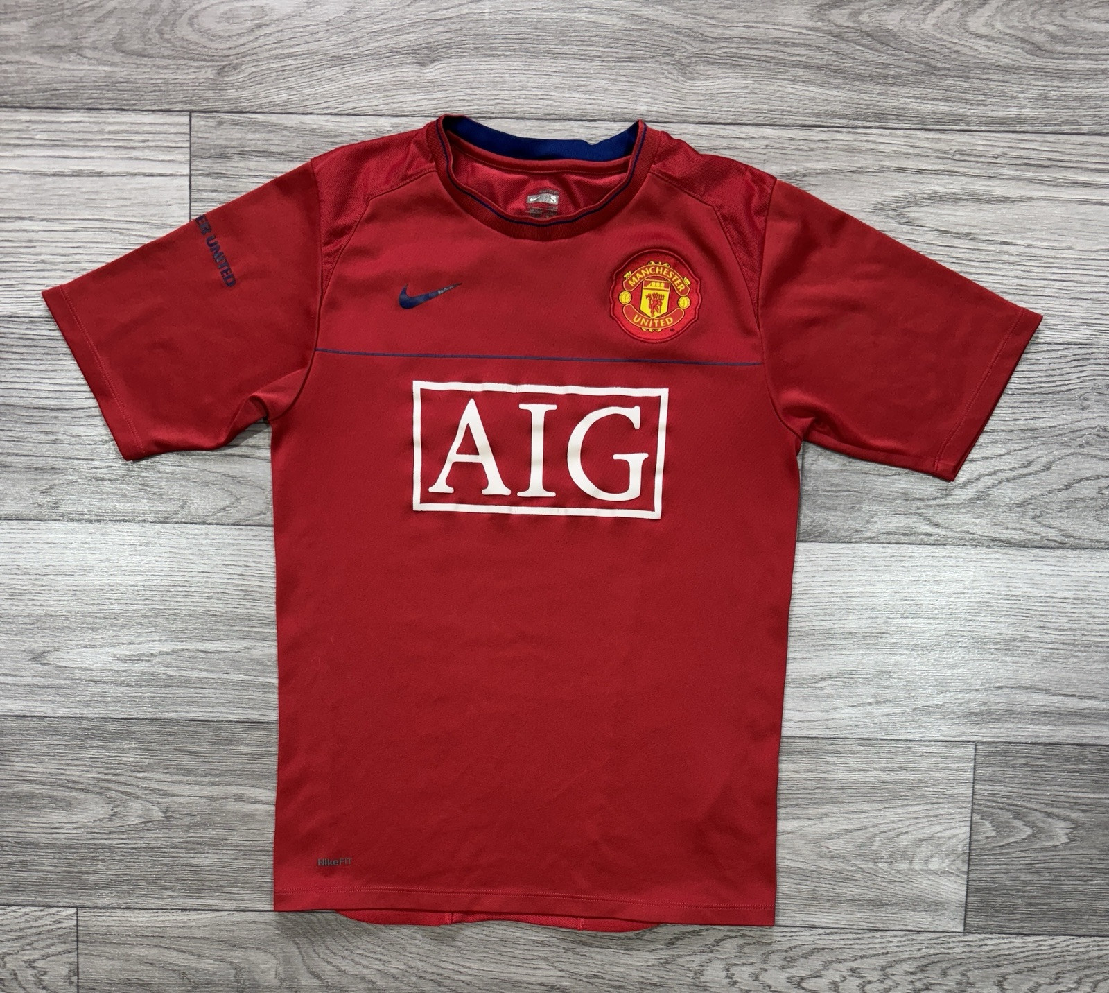 MANCHESTER UNITED 2007 2009 TRAINING SHIRT JERSEY NIKE 287620-666