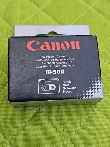 Canon IR-50 11 schwarzes Tintenband für elektronische Schreibmaschinen 2 Kassetten alter Lagerbestand