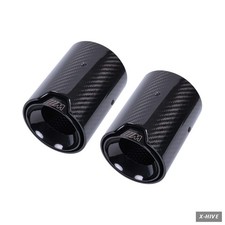 Bmw M Performance Exhaust Tip Real Carbon Fiber M Sport Black On Black Muffler- Bmw M Performance Exhaust Tip Real Carbon Fiber M Sport Black On Black Muffler-
