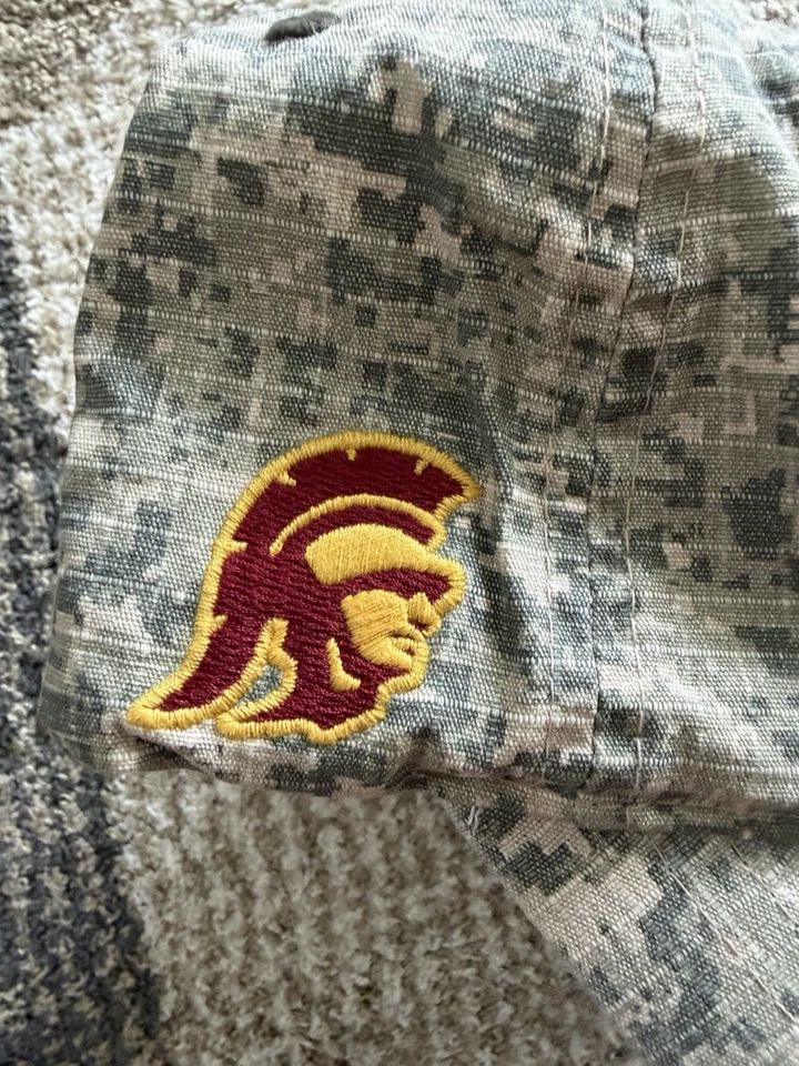 Zephyr USC Trojans American Flag OHT Camo Adjustable Hat NEW - Image 3 of 4