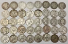 Silver Barber, Standing Liberty & Washington Quarters Roll (40) 90% Silver Mixed