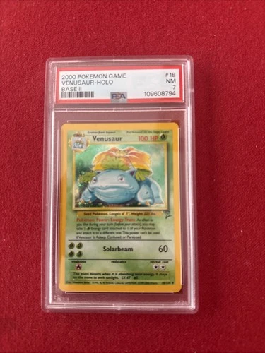 Pokémon TCG Venusaur Holo Rare BASE SET II PSA 7