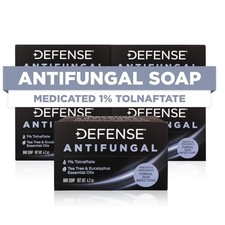 Defense Antifungal Bar Soap 5Pack Jock Itch, Ringworm, Athlete's Foot, Skin...