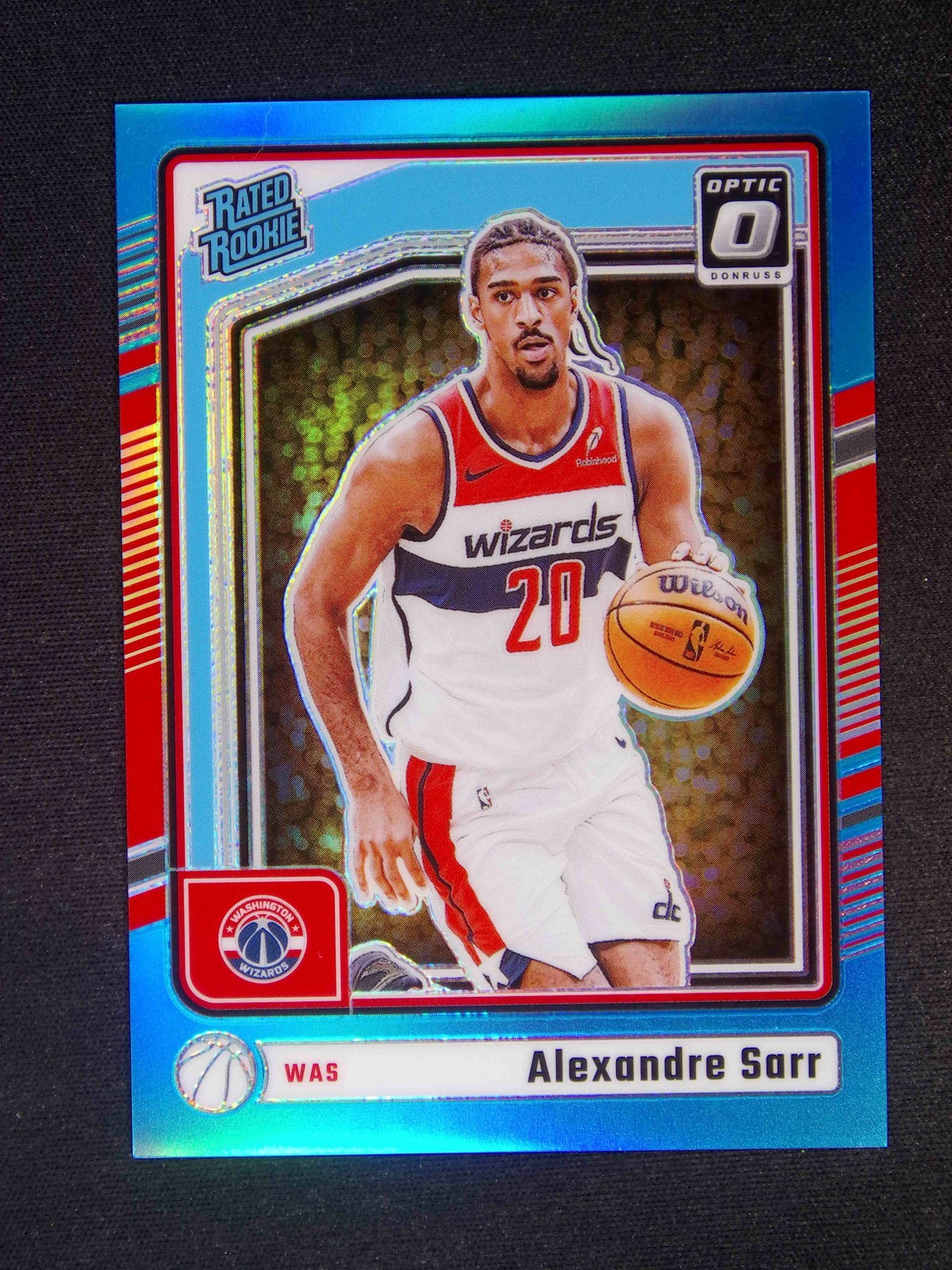 2024-25 Panini Donruss Optic Alexandre Sarr #276 RC Rated Rookie Aqua /225