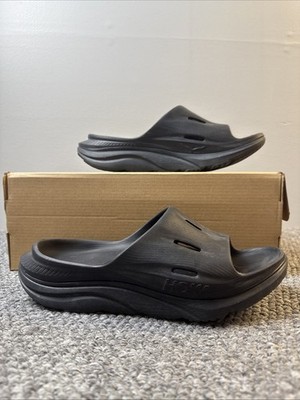 Hoka Ora Recovery Slide 3 Cushioned Comfort Lightweight Sandal Black Women s 8