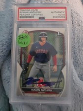 Roman Anthony Bowman 1st Edition Autographed Rookie Card #BP-71