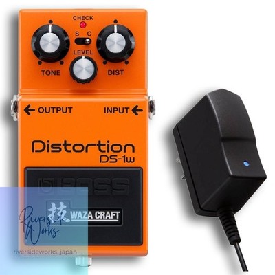 BOSS DS-1W Distortion WAZA Craft Made in Japan with AC Adapter