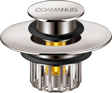 Bathtub Stopper  Pop-Up Tub Stopper with Strainer, Shower Drain Hair Catcher 