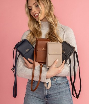 Kedzie KDZSEC Phone Holder Crossbody Wallet NWT Choose from 4 colors