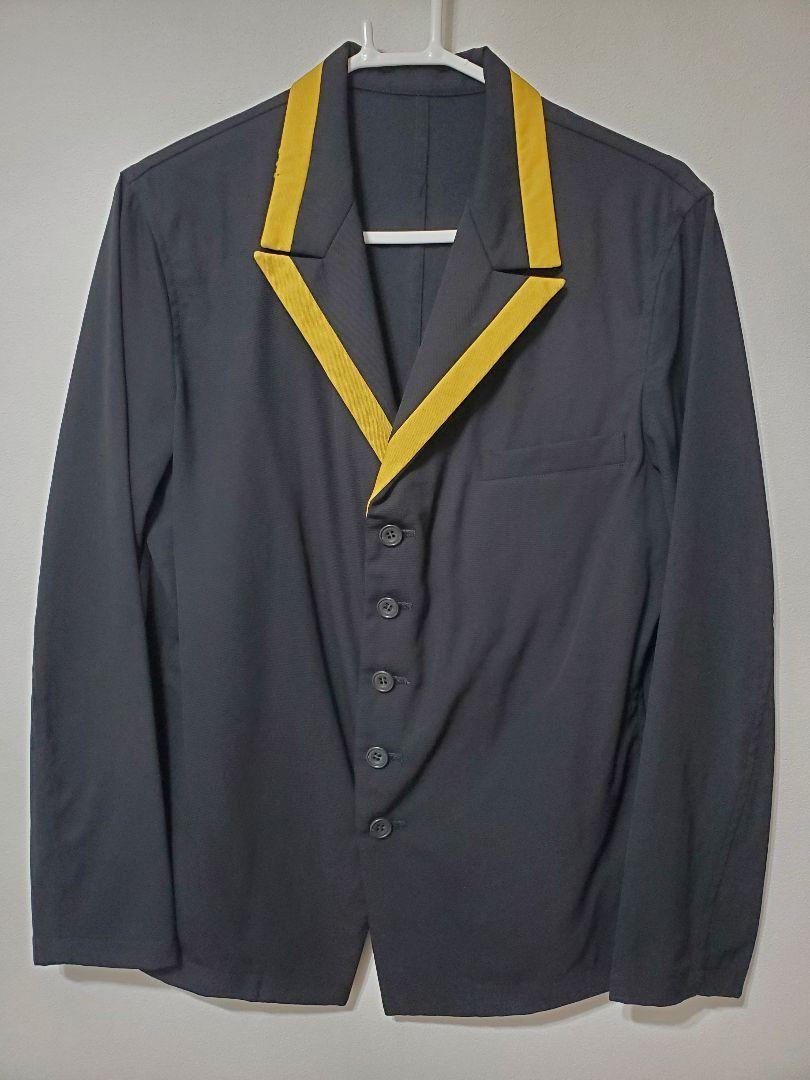 Ys Wide Fit Yellow Line 5 Button Jacket