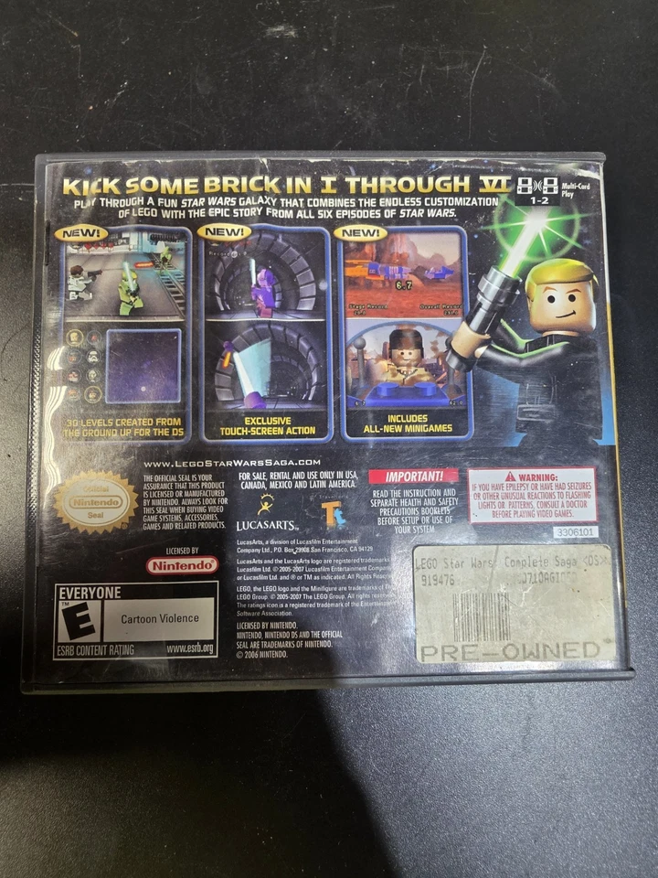 Lego Starwars The Complete Saga For Nintendo DS Without Manual Untested - Image 2 of 4