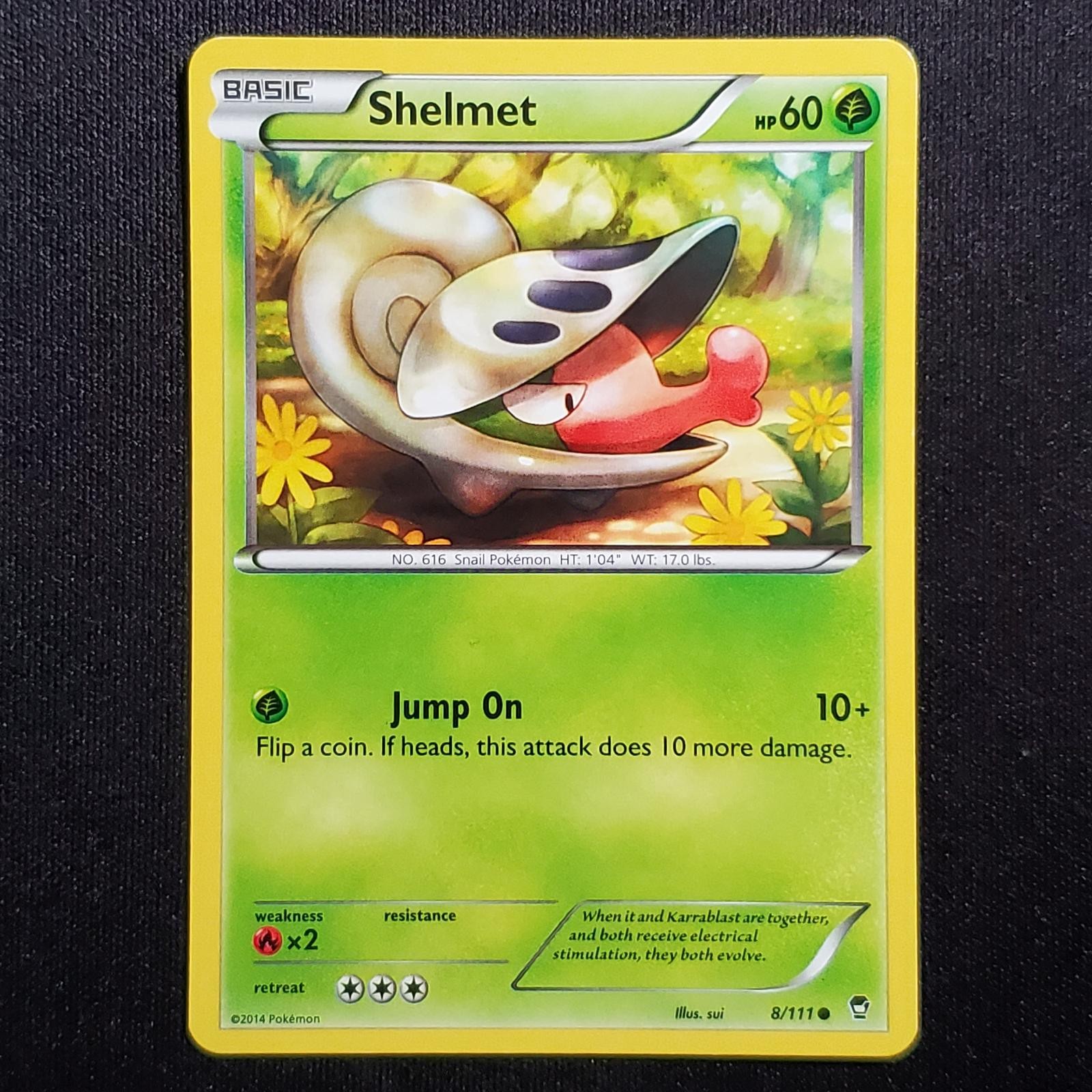 Shelmet 8/111 Common Furious Fists Pokemon Moderately Played