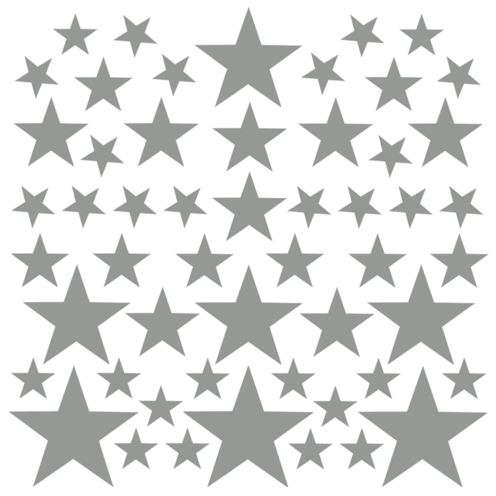 Stickers Muraux Étoiles Anti-Bulles Décoration Murale Enfant Vinyle Blanc