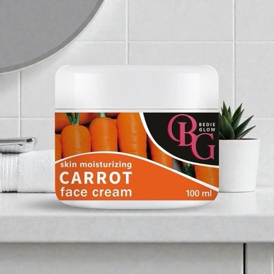 Veet Gold Turmeric Shower Bath & Bedie Glow Carrot Face Cream Moisturizer 100ml