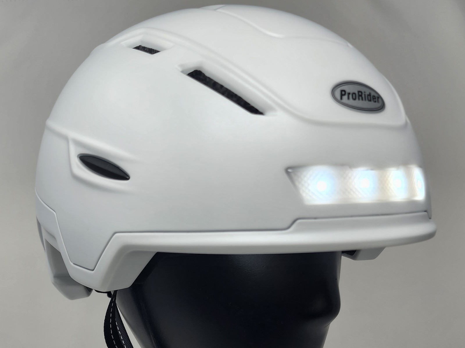 ProRider RAYY E-Bike Helmet, Integrated Break Lights + Turn-Signals, In-mold