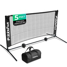 PIKKOFUN Mini Pickleball Net, 5 FT Portable Dink Practice Net