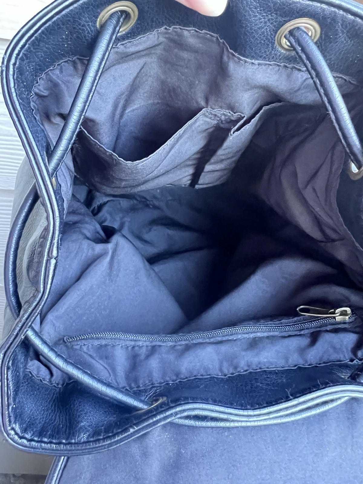 Black Tassel Ring Accent Backpack Drawstring Magn… - image 11