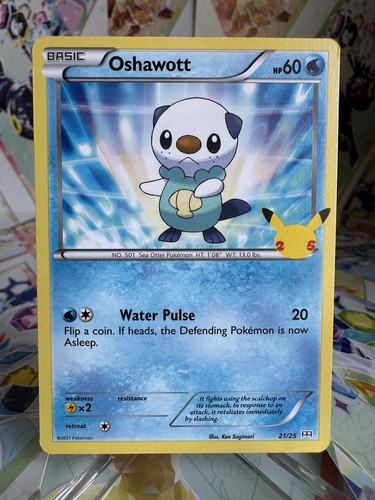 2021 Oshawott 21/25 Regular McDonald's Collection 2021 Pokemon Card