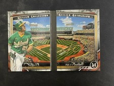 Matt Olson 2022 Topps Museum /25 Atelier Booklet Auto Gold Ink #AABC-MO