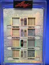 2025 Leaf Spectacular Time Of Yore MANTLE AARON MAYS CLEMENTE FOXX  Relics 9/12