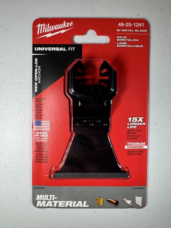 Milwaukee Tool 49-25-1241 2-1/2" Wide Oscillating Multi Tool Blade
