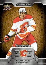 2023-24 Upper Deck Engrained Oak Rookie Walker Duehr RC /399 Calgary Flames #136
