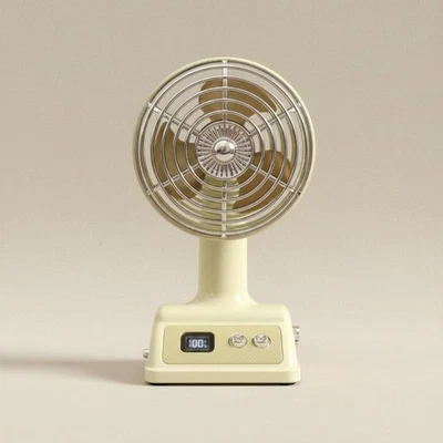 Mini Ventilateur USB Design Rétro Ventilateur à Accumulation pour Chambre - Bild 1 von 4